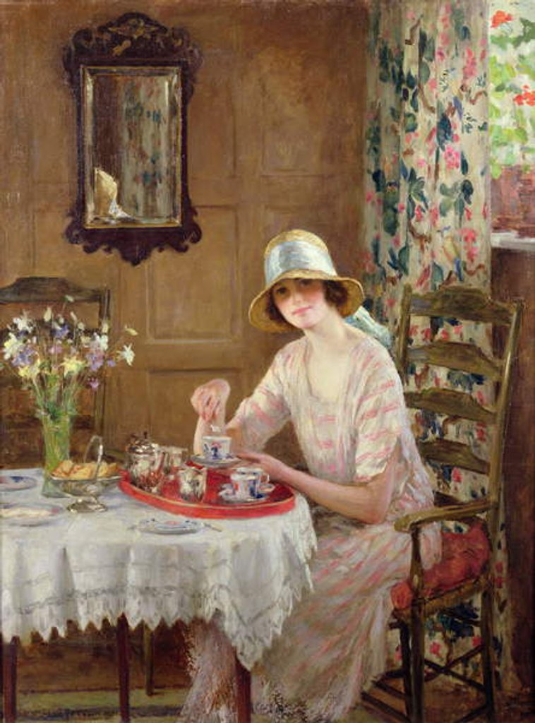 Detail of Afternoon Tea by William Henry Margetson