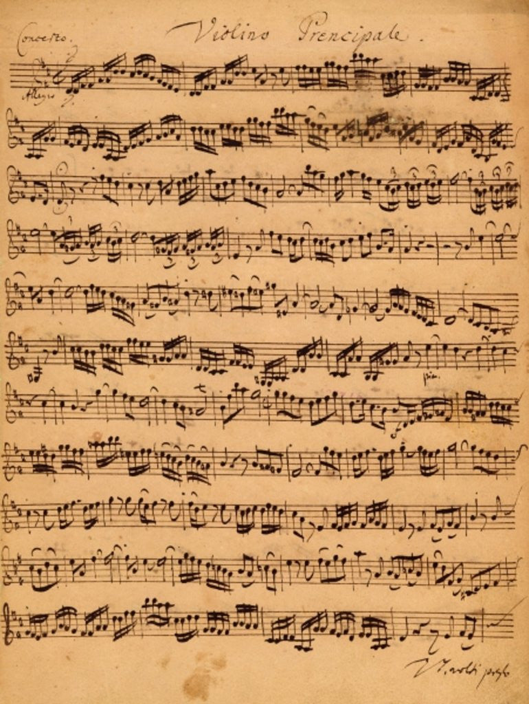 Detail of The Brandenburger Concertos, No.5 D-Dur by Johann Sebastian Bach