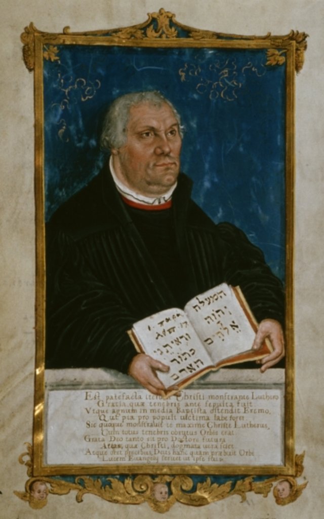 Detail of German Bible of Luther's Translation, 1561 by Lucas the Younger Cranach