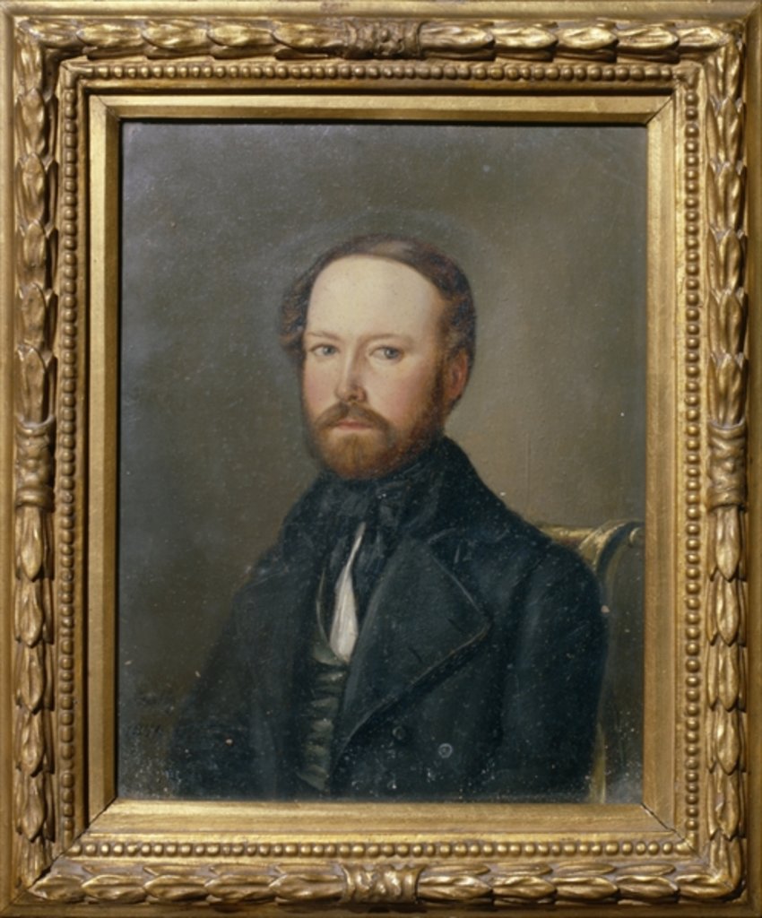 Detail of Bernhard of Bismarck, 1844 by E. Boltz