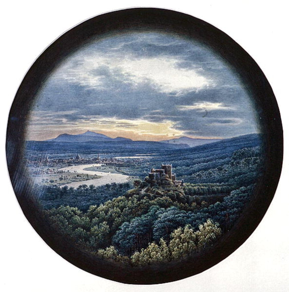 Detail of View of Dresden by Karl Friedrich Schinkel