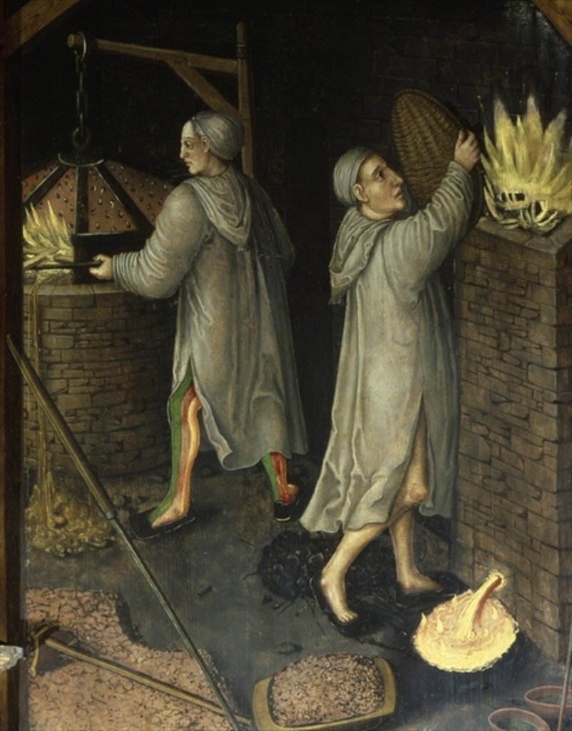 Detail of Detail from Mining Landscape, 1521 by Hans Hesse