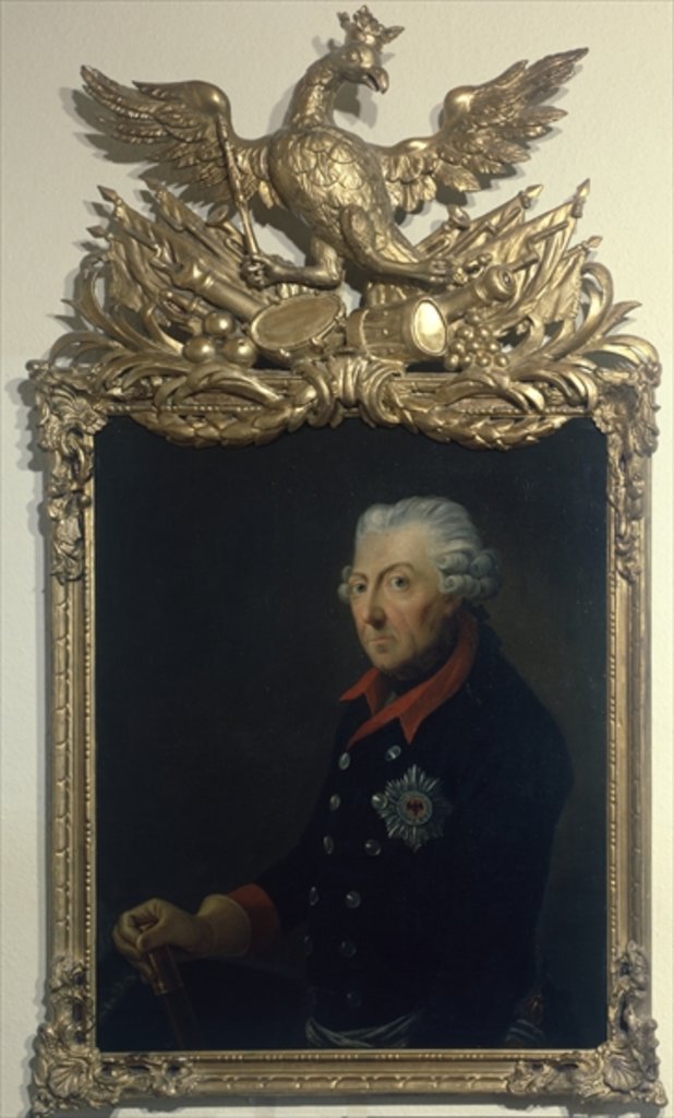 Detail of Frederick II of Prussia by J.H.C. Franke