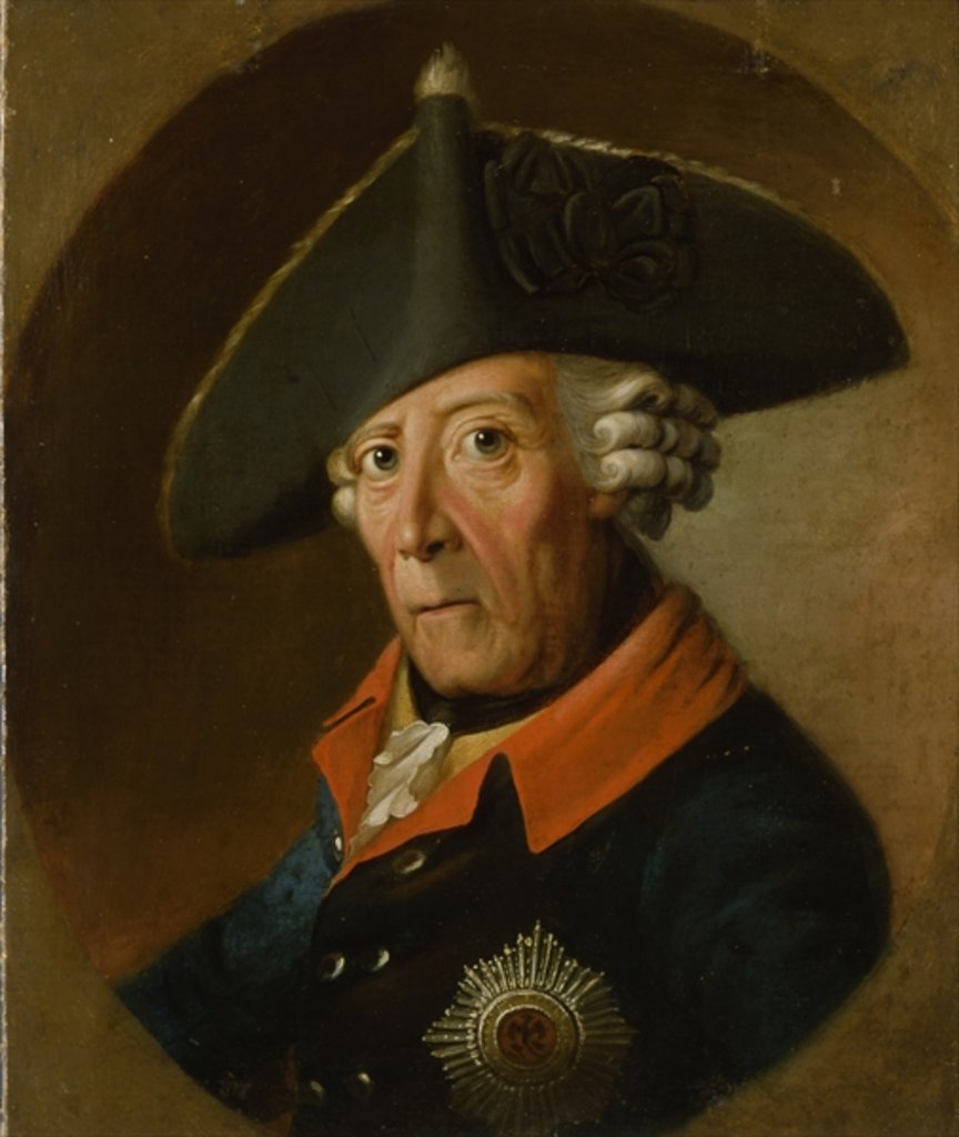 Detail of Frederick II the Great of Prussia, by J.H.C. Franke
