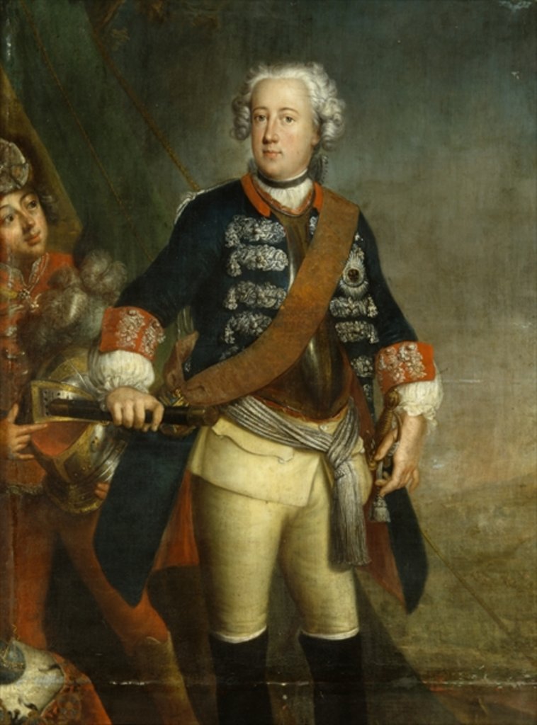 Detail of Frederick II as King by Antoine Pesne