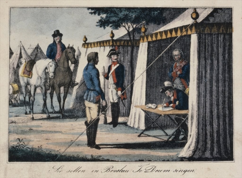 Detail of You should sing Te Deum in Breslau by School German