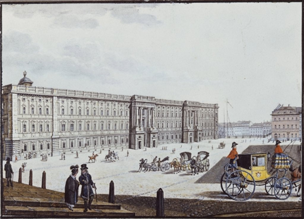 Detail of The Royal Castle, Berlin by F.A. Calau