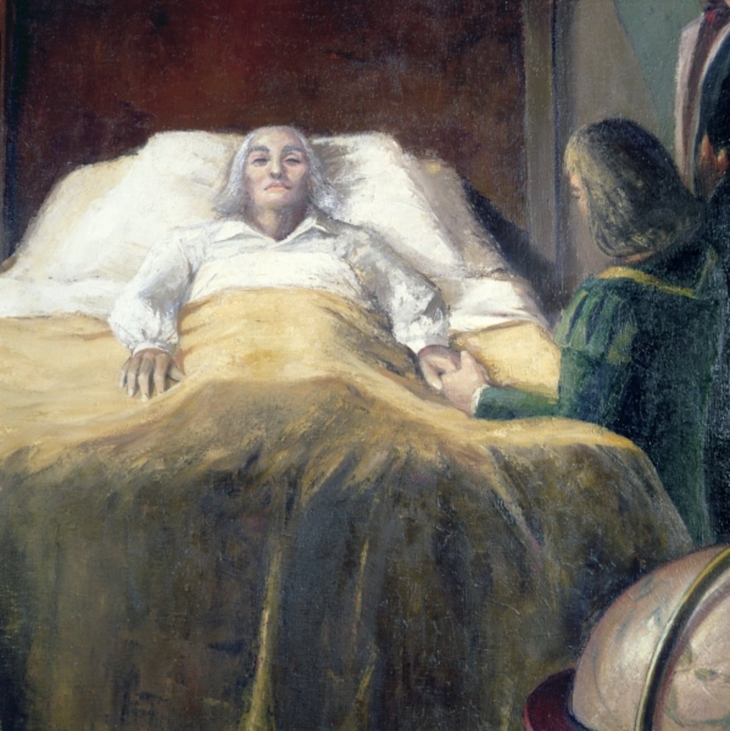 Detail of Columbus on his Death Bed by Anonymous