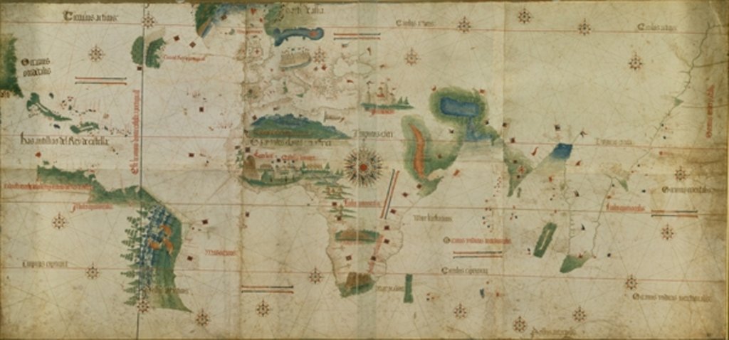 Detail of World Map by Anonymous