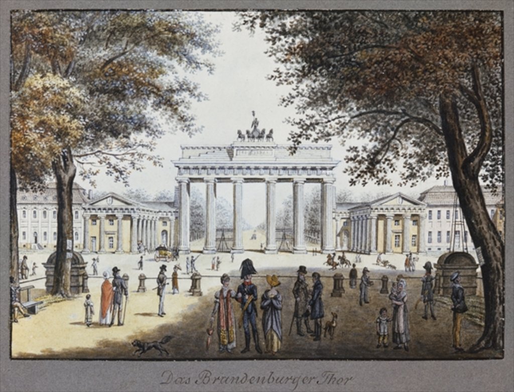 Detail of The Brandenburg Gate, Berlin by F.A. Calau