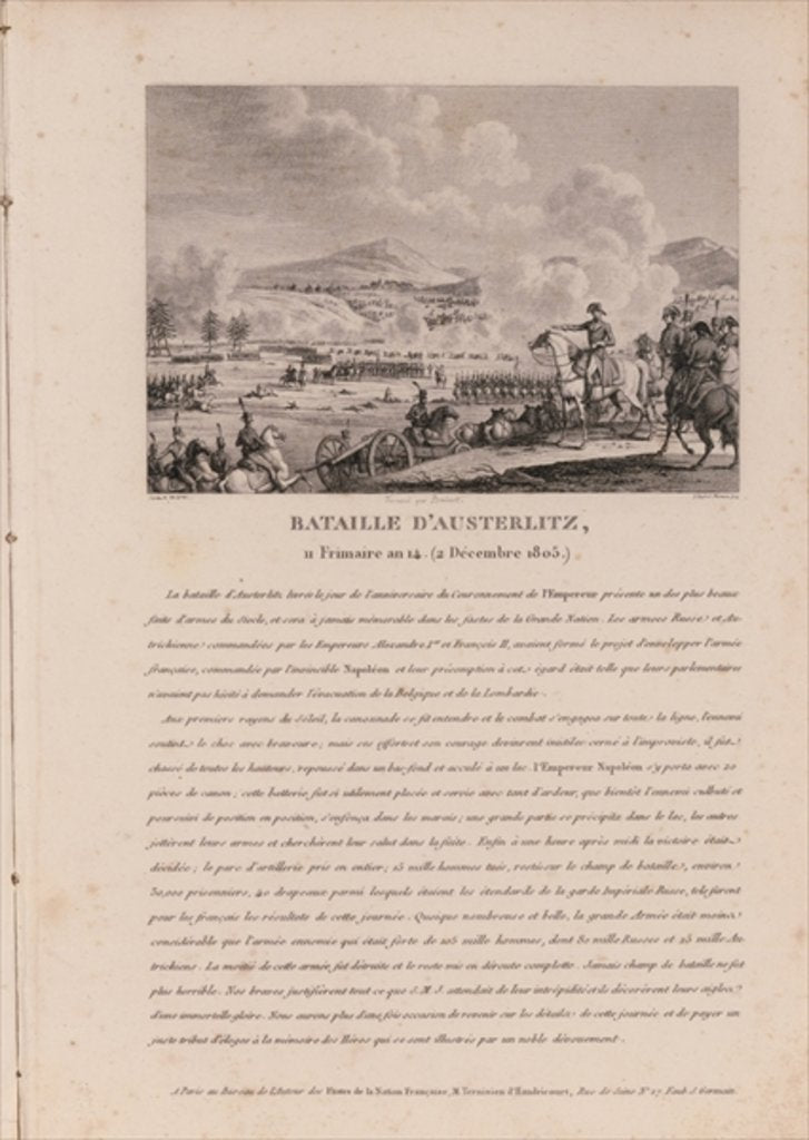 Detail of The Battle of Austerlitz, 2nd December 1805 by French School