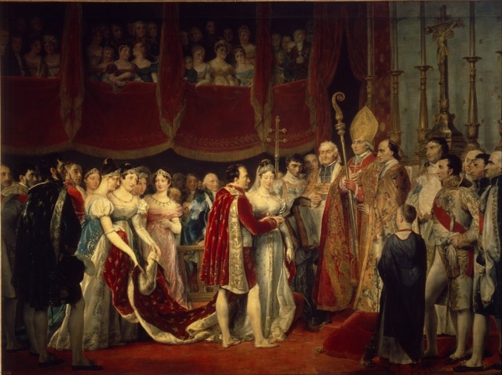 Detail of The marriage ceremony of Napoleon I and Archduchess Marie-Louis on 2nd April 1810 by Georges Rouget