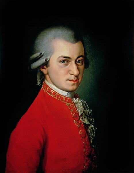 Detail of Wolfgang Amadeus Mozart, 1818 by Barbara Krafft
