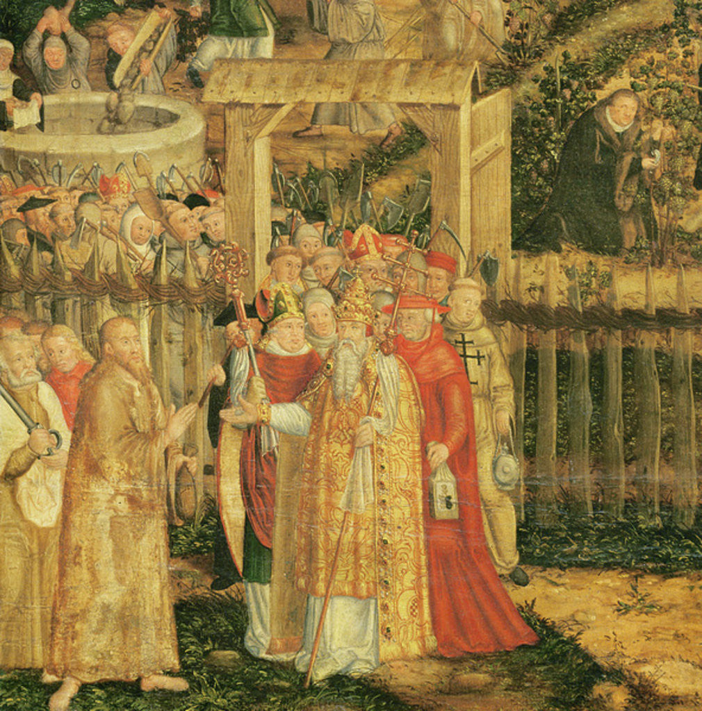 Detail of The Vineyard of the Lord by Lucas the Younger Cranach