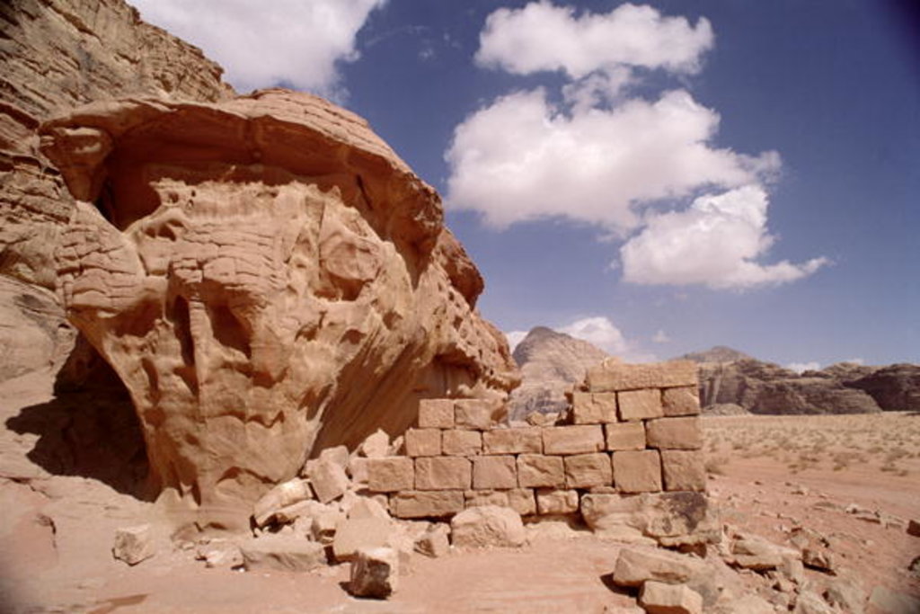 Detail of Lawrence of Arabia's house during his occupation of Wadi Rum in 1917 by Anonymous