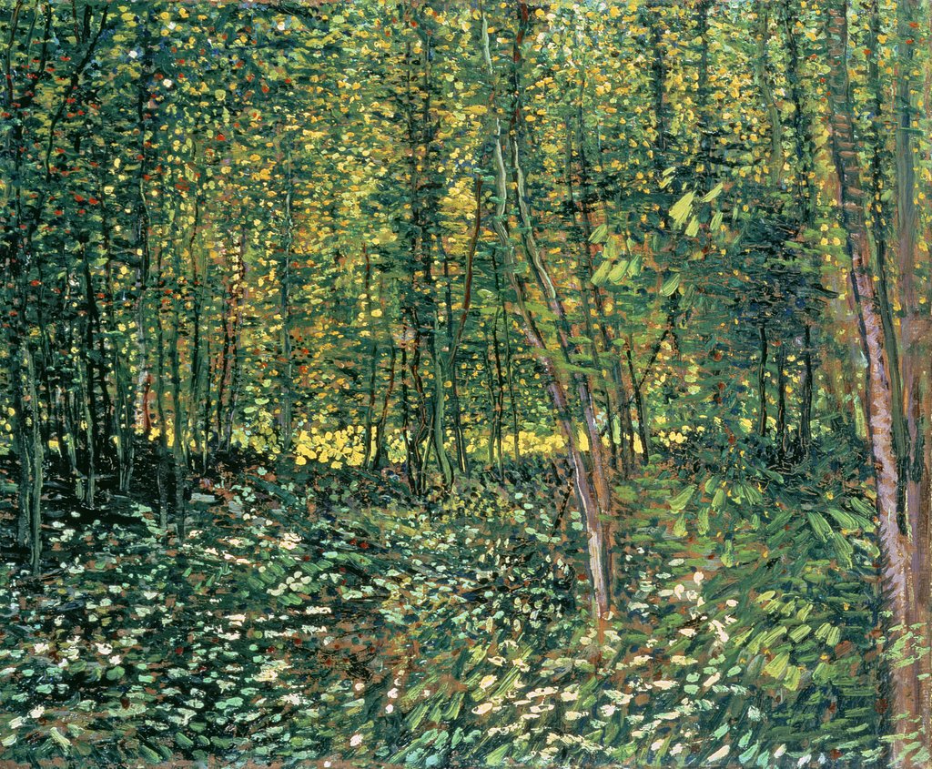 Detail of Trees and Undergrowth, 1887 by Vincent van Gogh