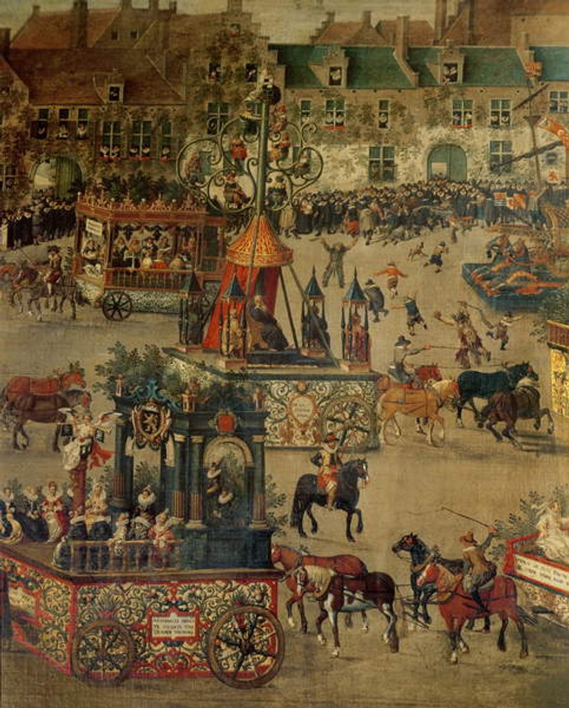 Detail of The Ommeganck in Brussels on 31st May 1615 by Denys van Alsloot