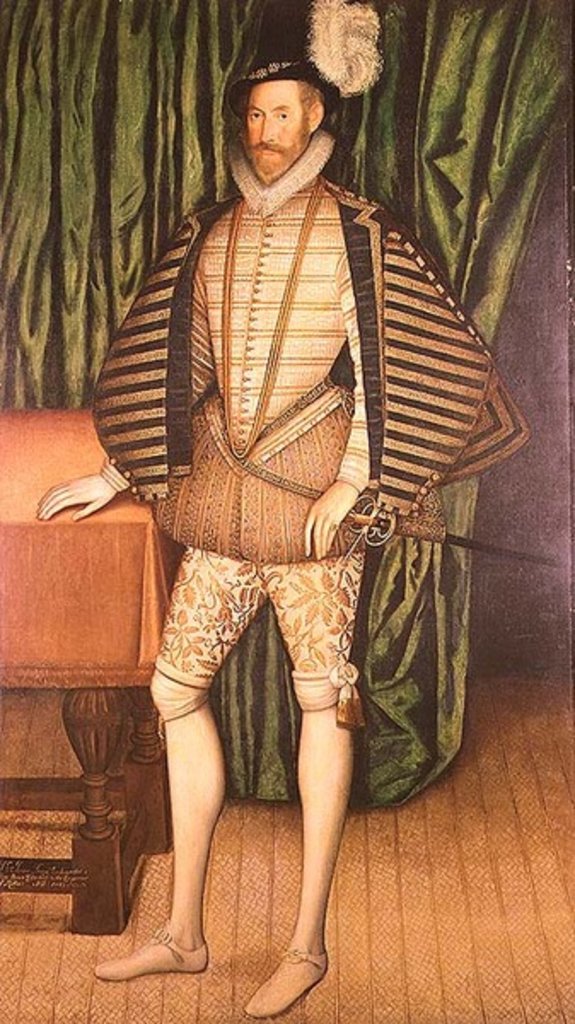 Detail of Portrait of Sir Jerome Bowes, ambassador to the Tzar of Russia, 1583 by English School