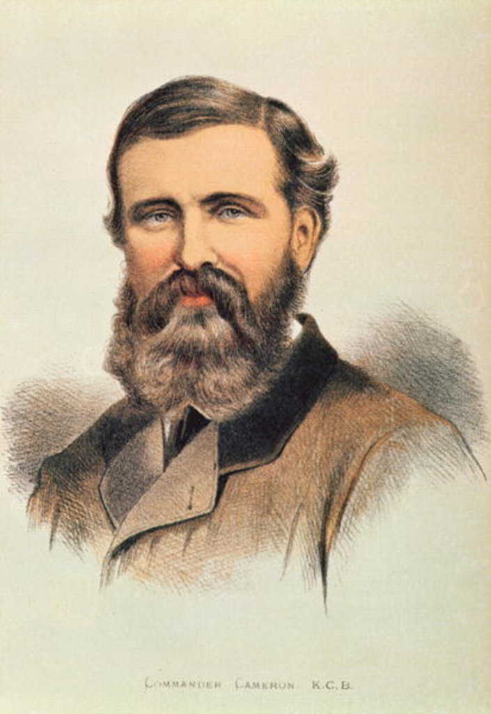Detail of Portrait of Verney Lovett Cameron, English explorer by English School