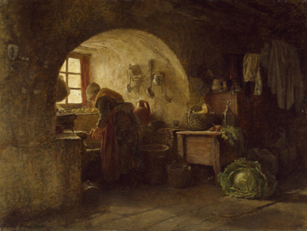 Detail of Preparing Dinner, 1858 by Pierre Edouard Frere