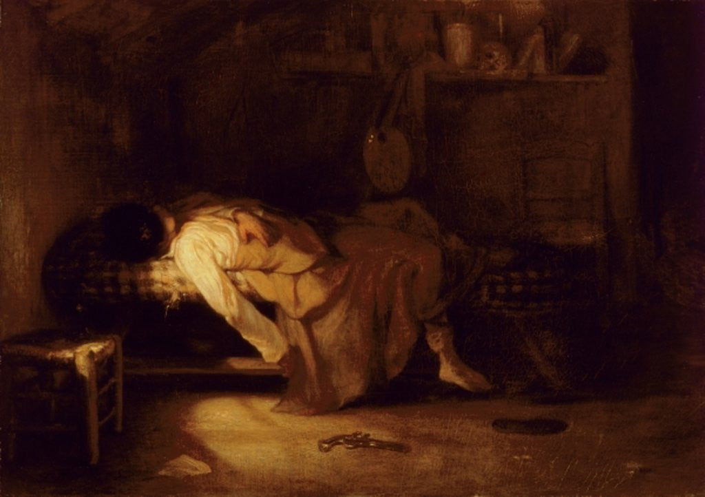 Detail of The Suicide by Alexandre Gabriel Decamps