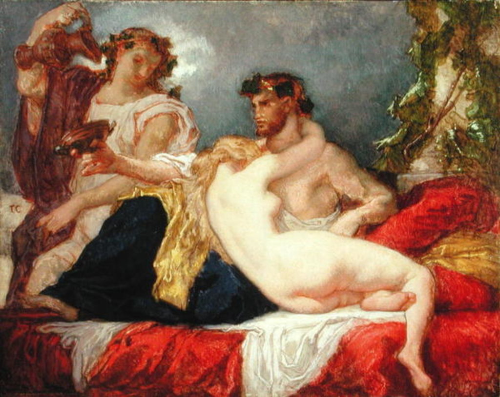 Detail of Horace and Lydia by Thomas Couture