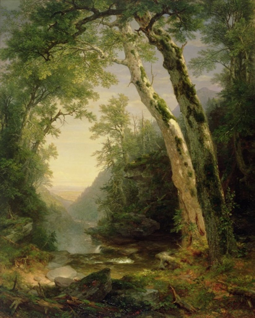 Detail of The Catskills, 1859 by Asher Brown Durand