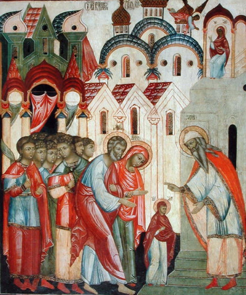 Detail of Presentation of the Virgin in the Temple by School Russian