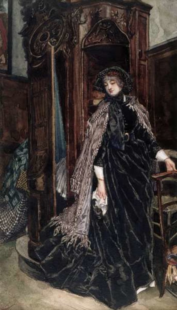 Detail of The Confessional, 1867 by James Jacques Joseph Tissot
