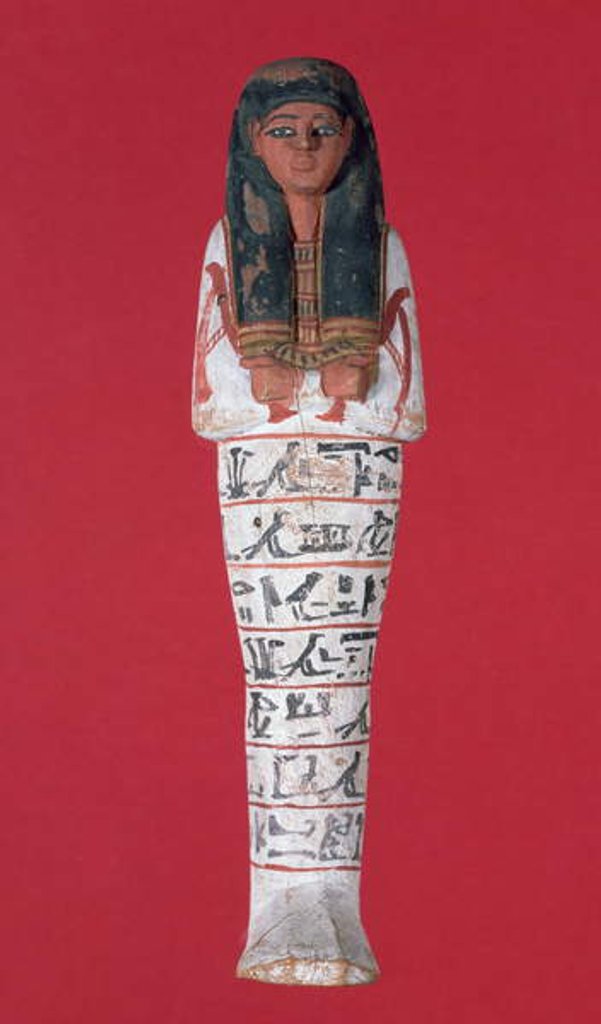 Detail of Shabti figure, New Kingdom by Egyptian 19th Dynasty