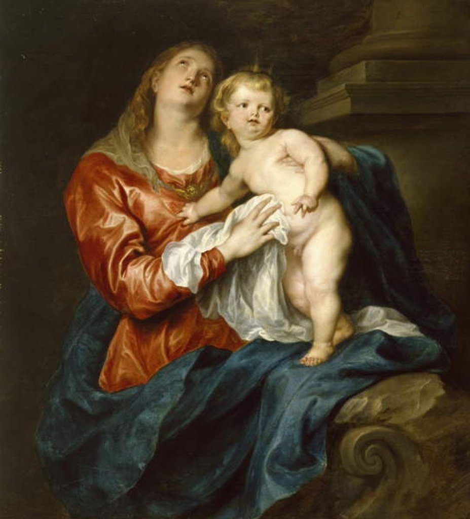 Detail of Virgin and Child, c.1630-32 by Anthony van Dyck