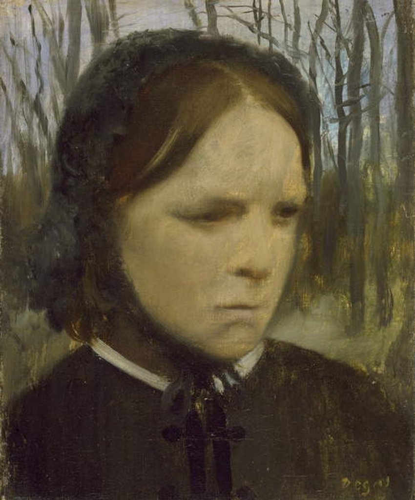 Detail of Portrait of Estelle Balfour, 1863-65 by Edgar Degas