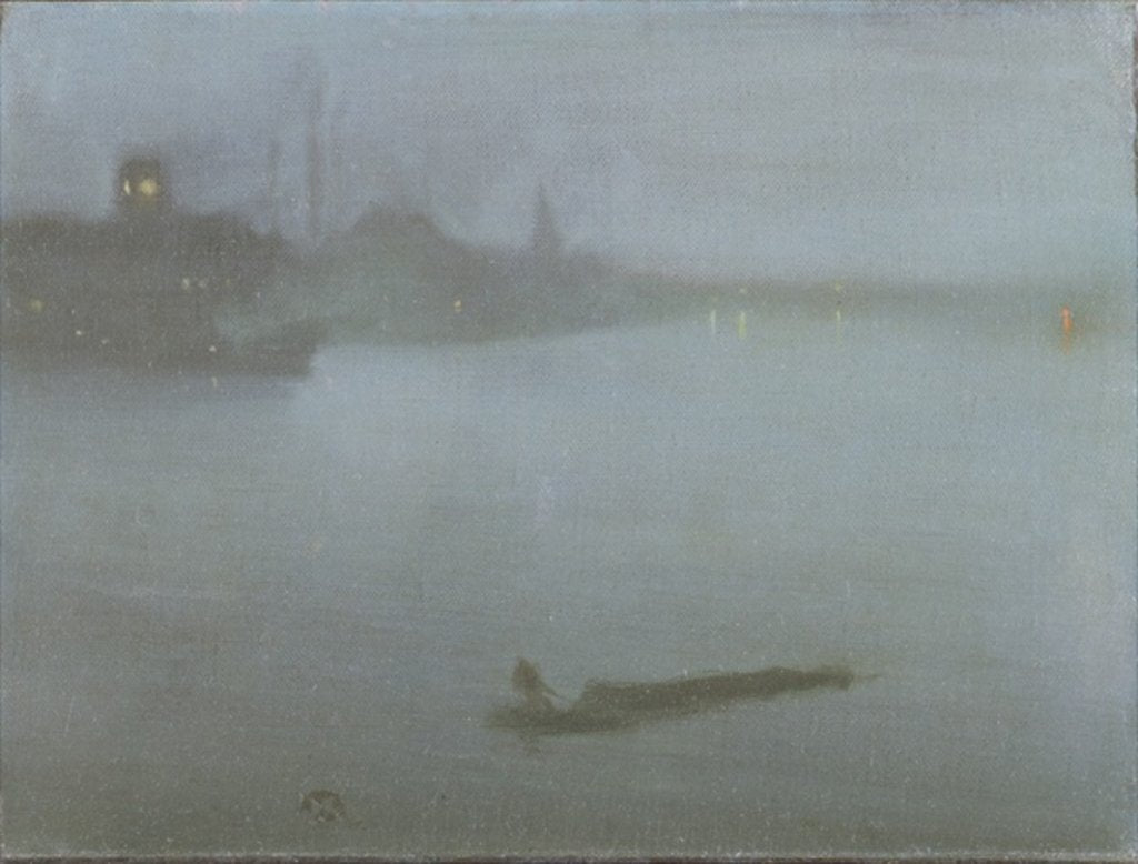 Detail of Thames - Nocturne in Blue and Silver, c.1872/8 by James Abbott McNeill Whistler