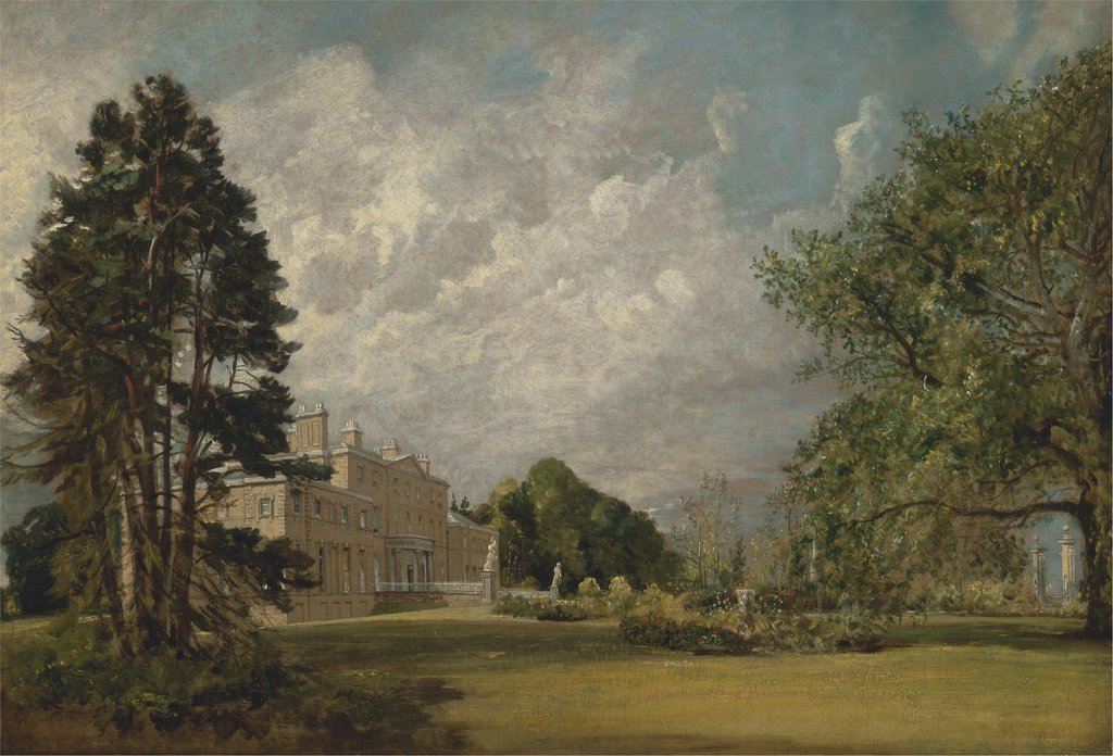 Detail of Malvern Hall, Warwickshire by John Constable