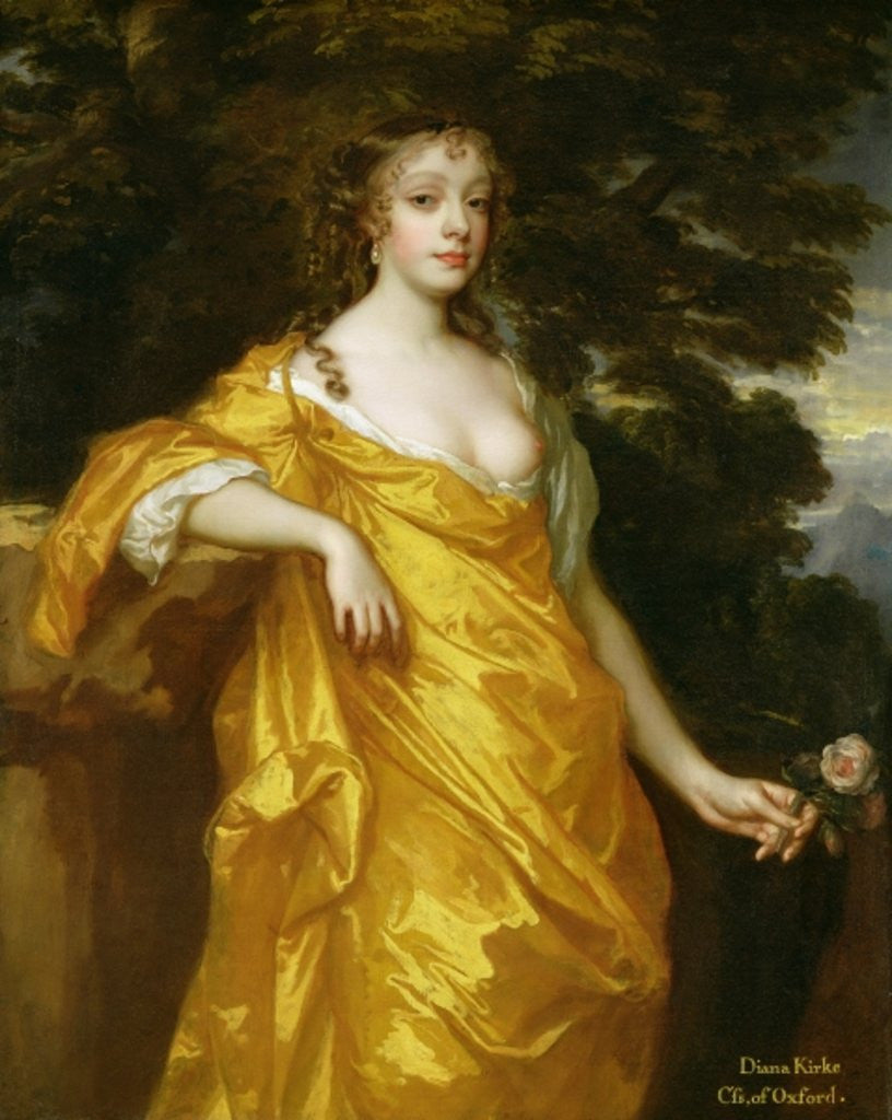 Detail of Diana Kirke, Later Countess of Oxford by Sir Peter Lely