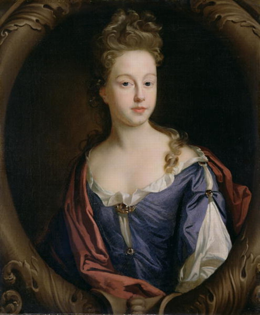 Detail of Frances Hales, c.1680-90 by John Riley