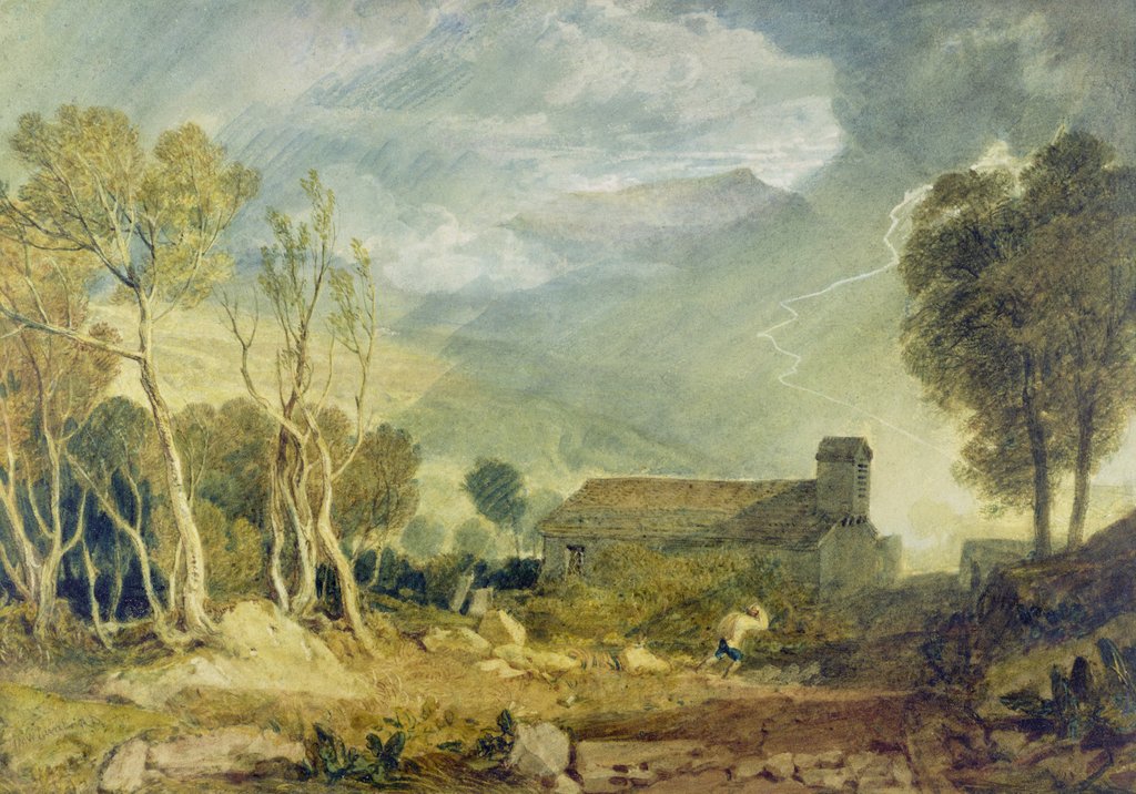 Detail of Patterdale Old Church by Joseph Mallord William Turner