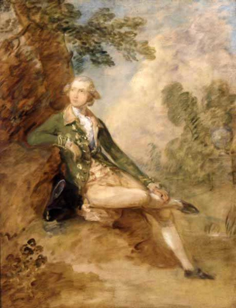 Detail of Edward Augustus, Duke of Kent by Thomas Gainsborough