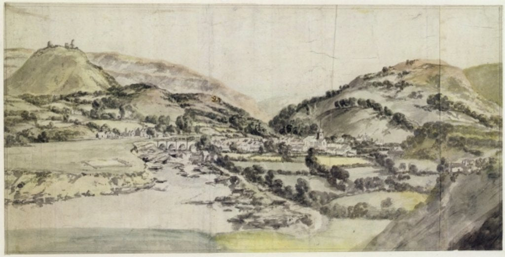 Detail of The Vale of Llangollen by Peter Tillemans