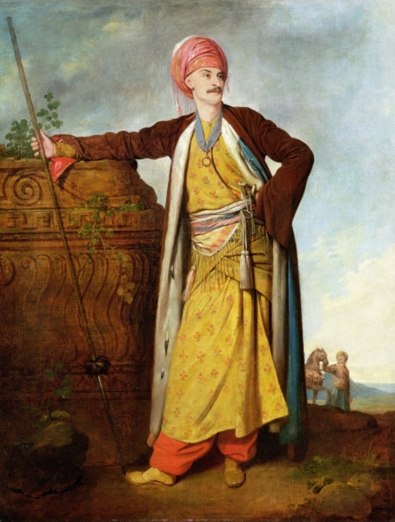 Detail of Portrait of an Armenian, 1771 by Richard Cosway