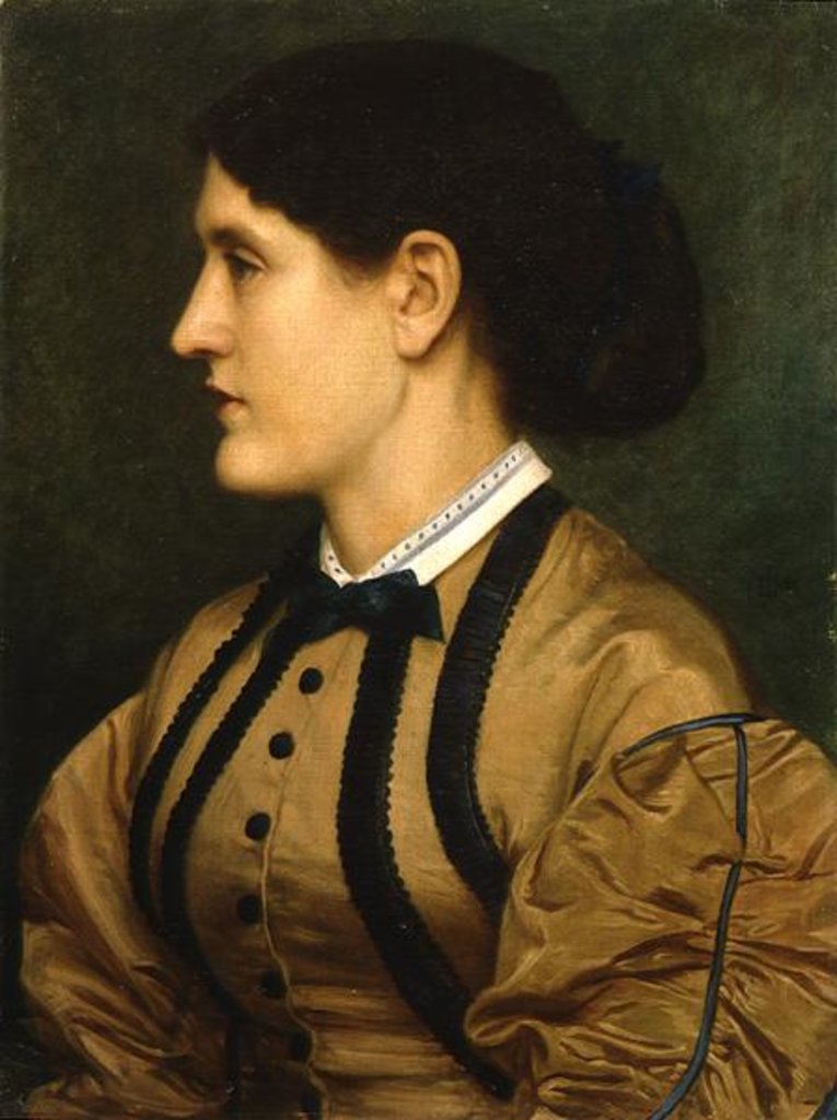 Detail of Portrait of Eliza Eastlake 1864 by Edward John Poynter