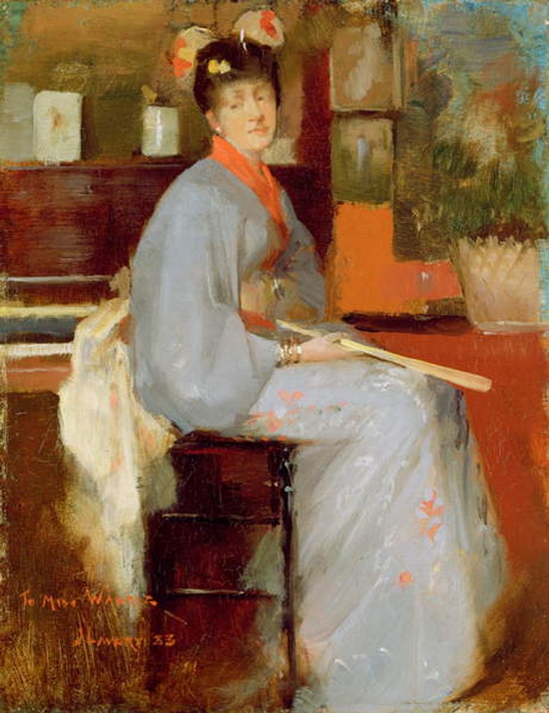 Detail of Woman in Japanese Dress, 1883 by John Lavery