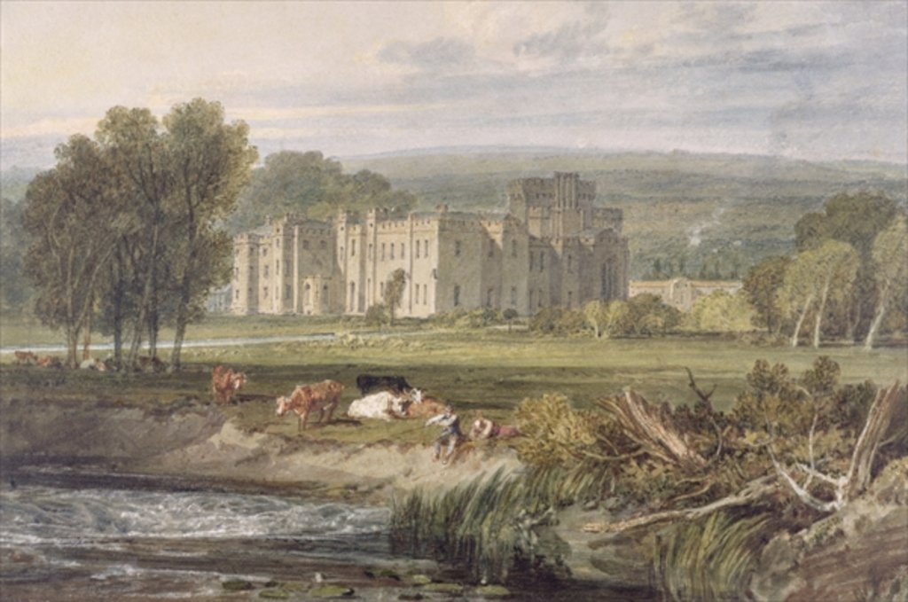Detail of View of Hampton Court, Herefordshire by Joseph Mallord William Turner