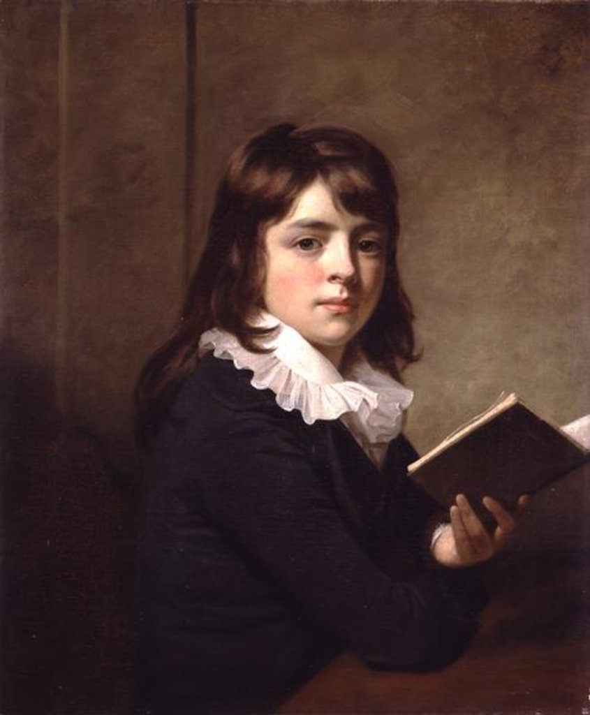 Detail of Portrait of a Boy, c.1790 by William Beechey