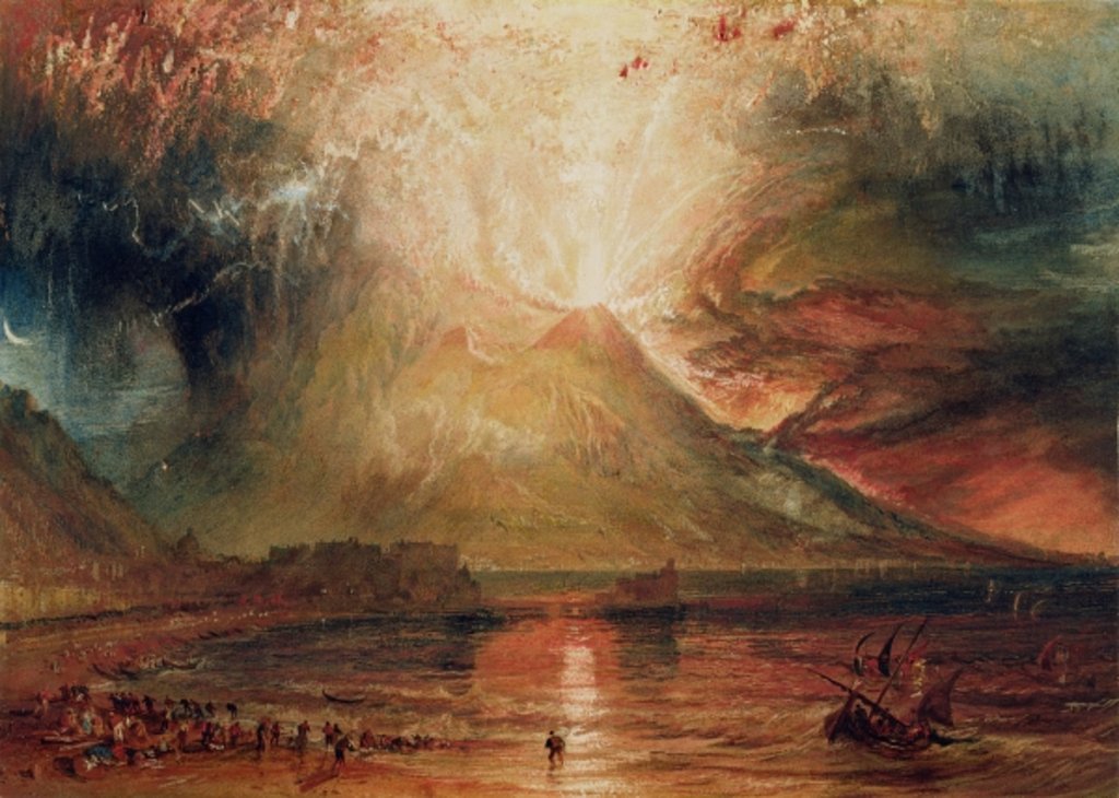 Detail of Mount Vesuvius in Eruption, 1817 by Joseph Mallord William Turner