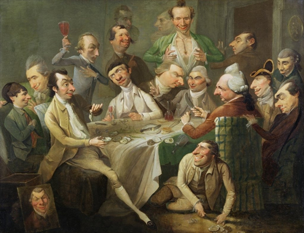 Detail of A Caricature Group by John Hamilton Mortimer