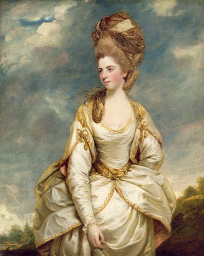 Detail of Miss Sarah Campbell by Sir Joshua Reynolds