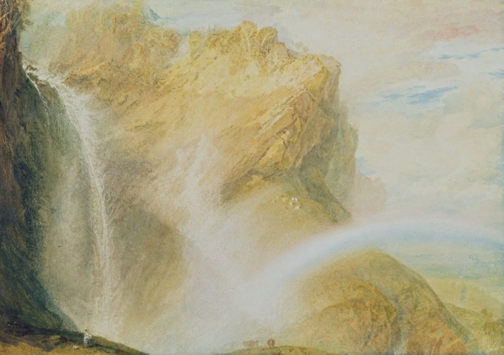 Detail of Upper Falls of the Reichenbach by Joseph Mallord William Turner