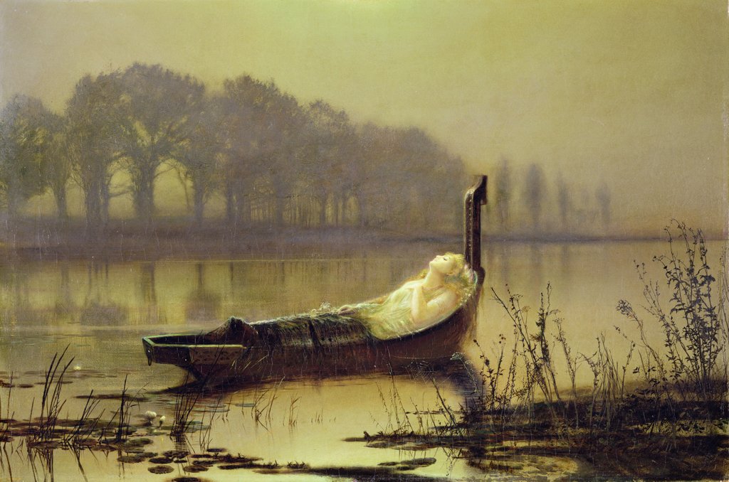 Detail of The Lady of Shalott by John Atkinson Grimshaw