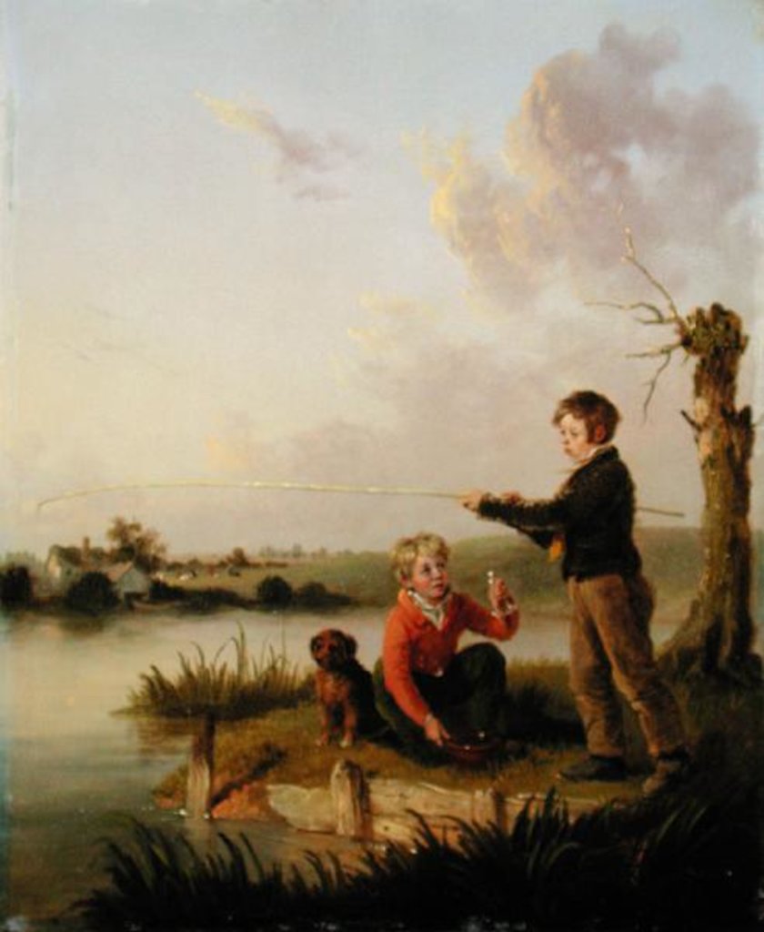 Detail of The Young Anglers by Edmund Bristow